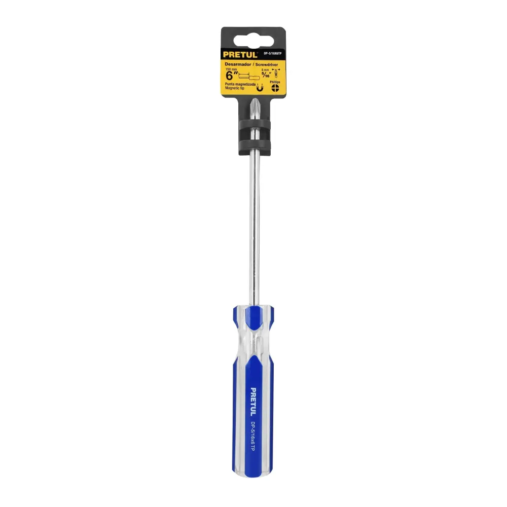 Desarmador estrella 5/16"x6" Pretul