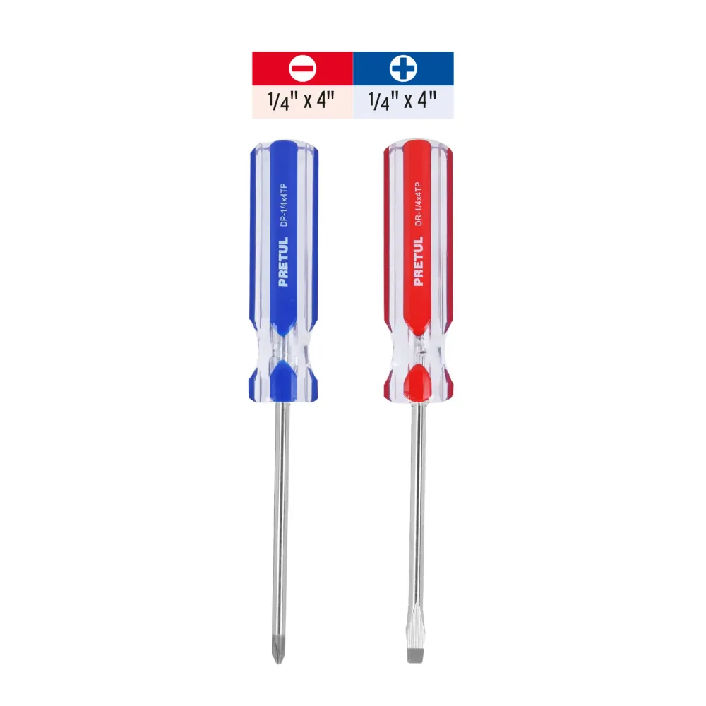 Juego de desarmadores 1/4" 2 piezas Pretul