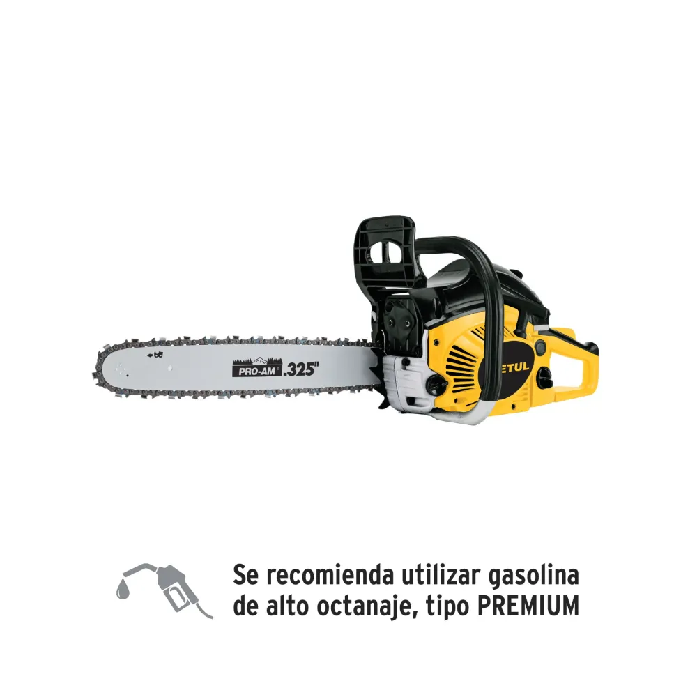 Motosierra 45 cc gasolina con barra de 16", Pretul