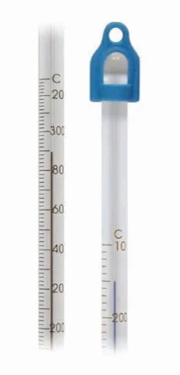 Termómetro Lo-Tox Azul, Rango -35 50°C, División 1.0, Inmersión Total, Longitud 305mm Productos de Laboratorio