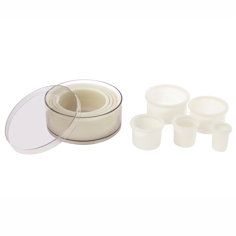Set 9 Cortadores Redondos Lisos 2-10cm Plastico Poliglas Pujadas