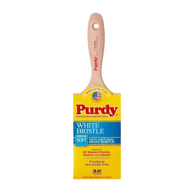 Brocha de cerdas blancas Purdy Sprig de 3 pulgadas, suave y plana para pintar bordes - Oferta de la semana