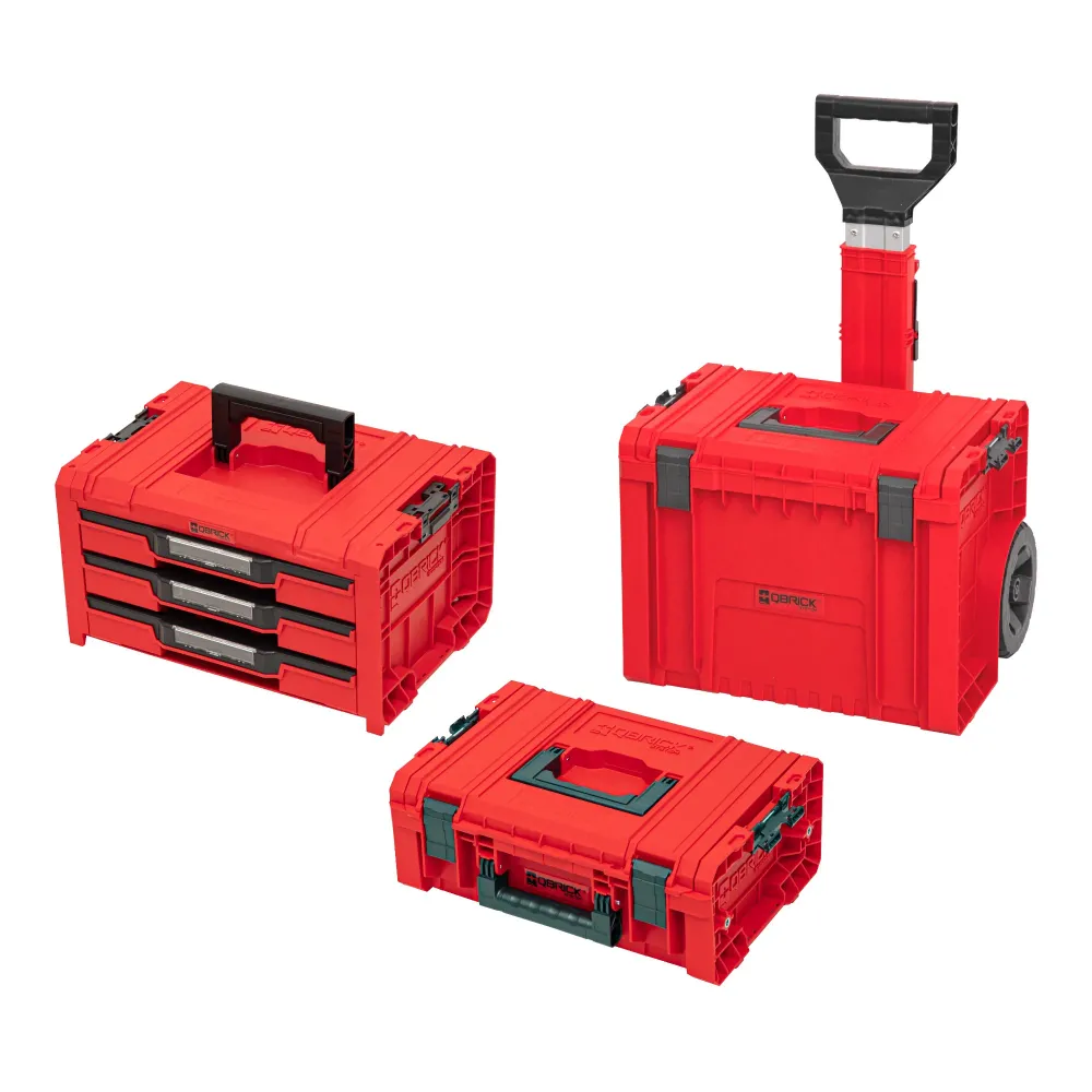 Carro herramientas Qbrick System PRO RED ULTRA HD 3 en 1 set cajón 3 caja herramientas 2.0 expert + maletín tecnologí PRO...