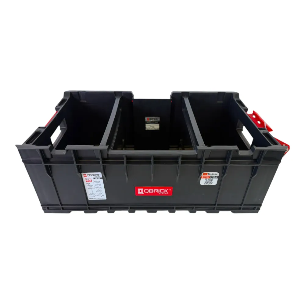 Contenedor apilable Qbrick System ONE Box 1.0 Plus 576 x 359 x 237 mm 35 l apilable ( versión antigua ) sin insertos roscados