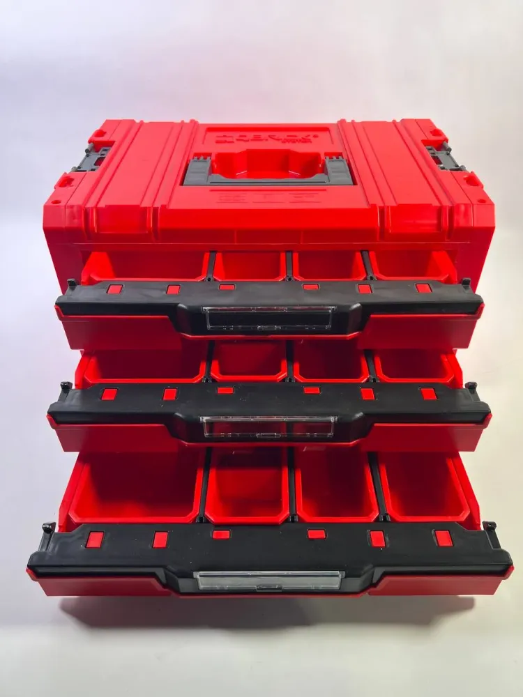 Qbrick System PRO Cajón 3 Caja de herramientas 2.0 Expert RED ULTRA HD Caja de herramientas 450 x 310 x 244 mm 13,5 l apil...