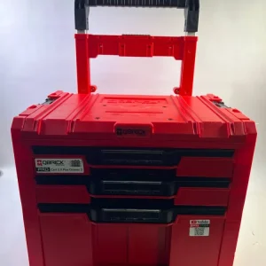 Qbrick System PRO Cart 2.0 Plus Cajón 3 Rojo Ultra HD Custom caja móvil con ruedas 520 x 415 x 660 mm 12 l 2x 4,5 l asa te...