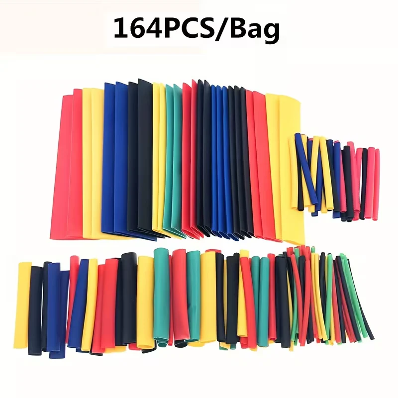 164 piezas de tubo termorretráctil resistente al calor | Cables de conexión eléctrica Quierox - Tienda Online