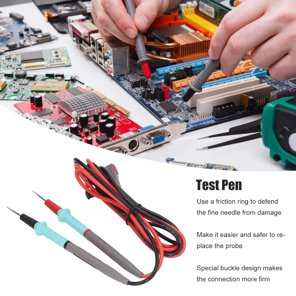 Cables para multímetro, juego de cables de prueba rápidos de conductividad Quierox - Tienda Online