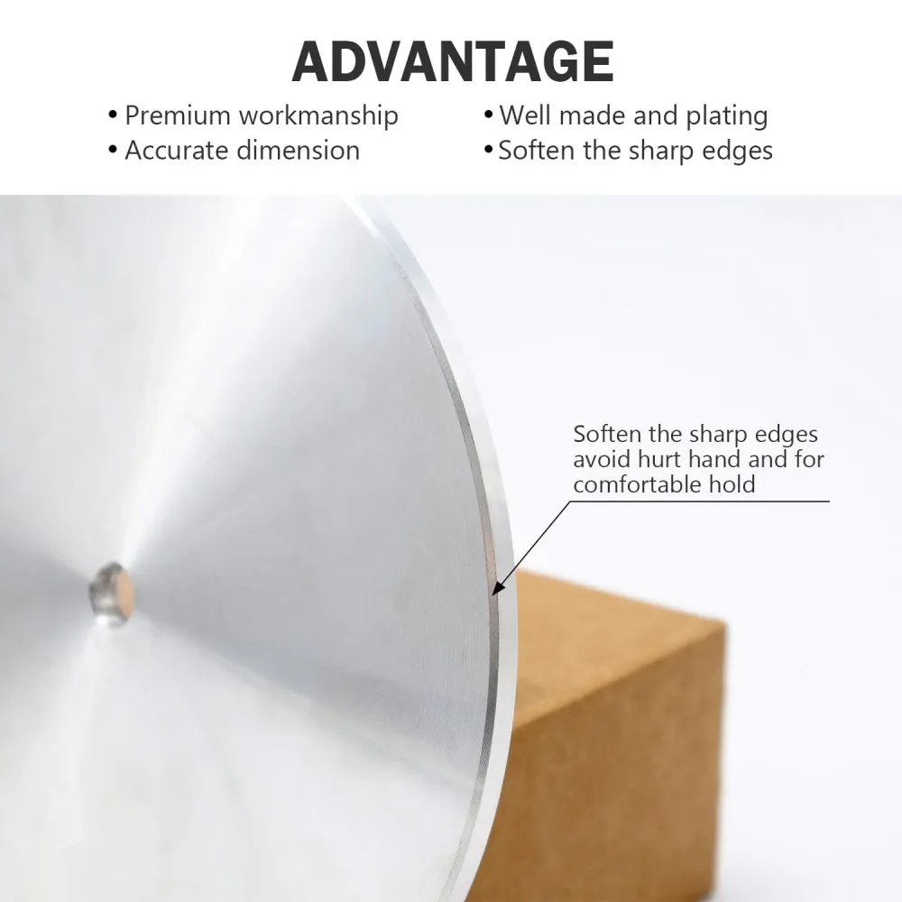 Disco de aluminio de 8" x 1/2", placa de pulido para ruedas abrasivas planas (1 unidad) Quierox - Tienda Online