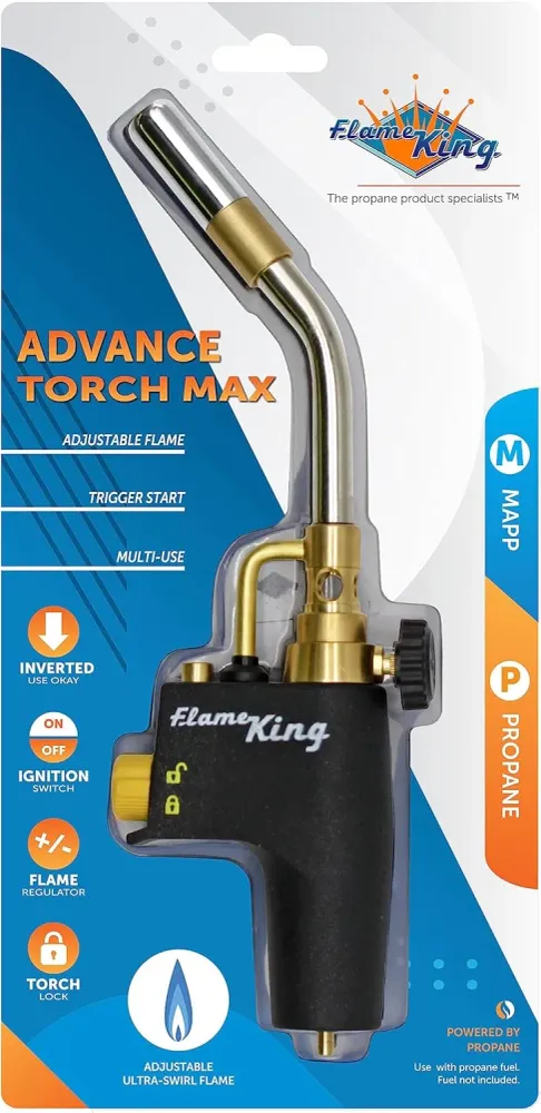 Flame King Cabezal de antorcha de propano de alta intensidad para soldadura Quierox - Tienda Online