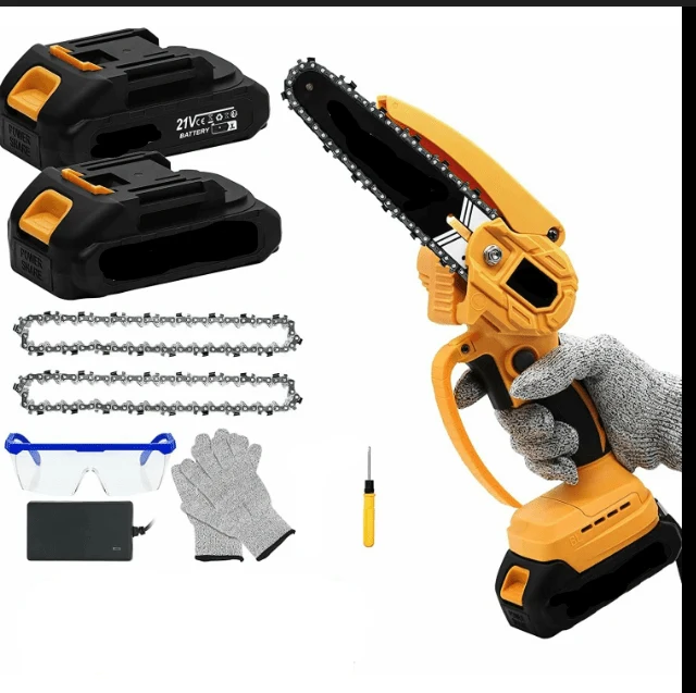 Mini Motosierra Bateria 6 Pulgadas, Motosierra Eléctrica Portátil, para Podar Jardinerí Quierox - Tienda Online