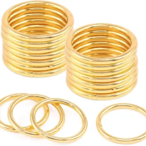 60 piezas 1-33/64'' Anillo de metal resistente dorado, anillos de acero multiusos Quierox - Tienda Online