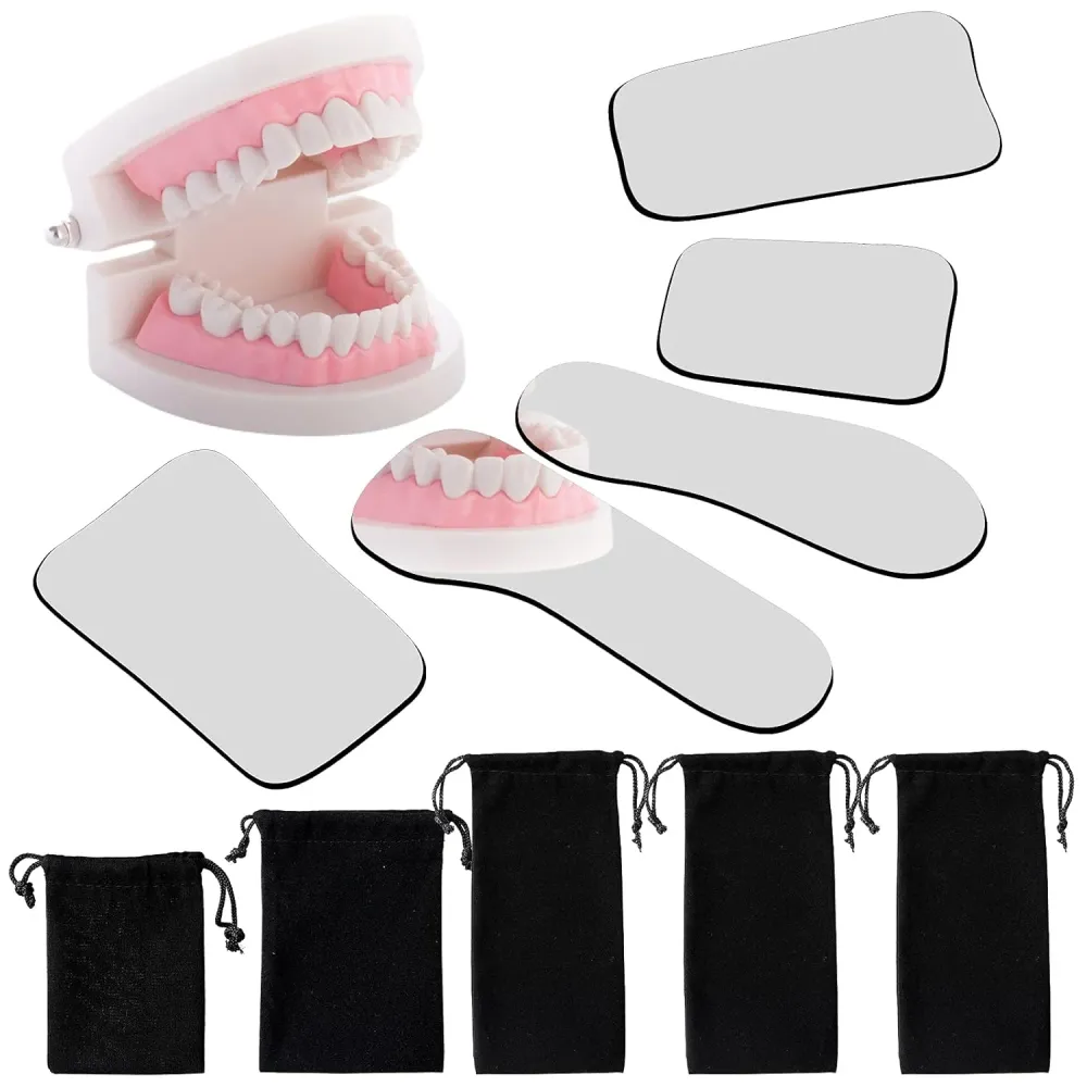 5 piezas de espejo de boca dental reflector oclusal Quierox - Tienda Online