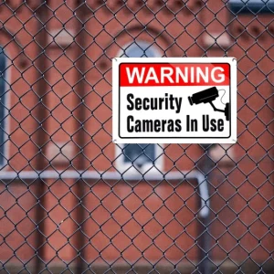 Señal de advertencia de videovigilancia, señal de uso, cámaras de seguridad Quierox - Tienda Online
