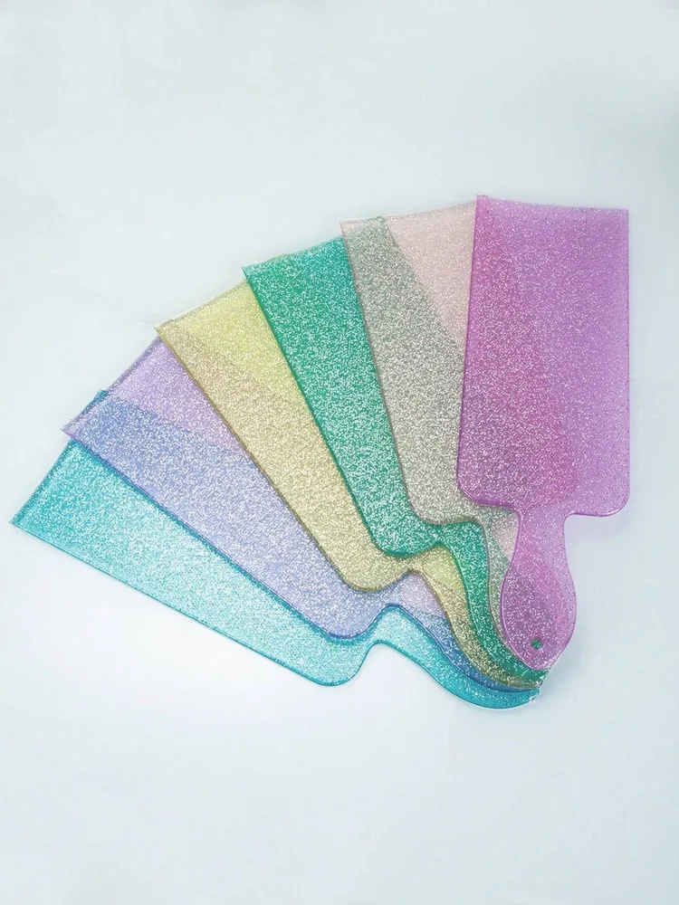 1 Tabla de teñido transparente con brillos, tabla de mechas, teñido con aceite horneado Quierox - Tienda Online
