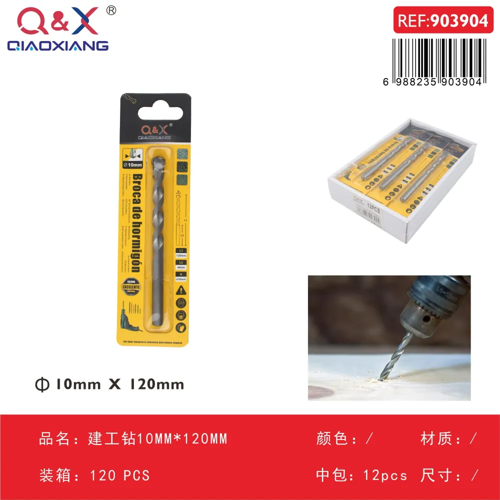 Broca para construcción 10 mm × 120 mm Q&X