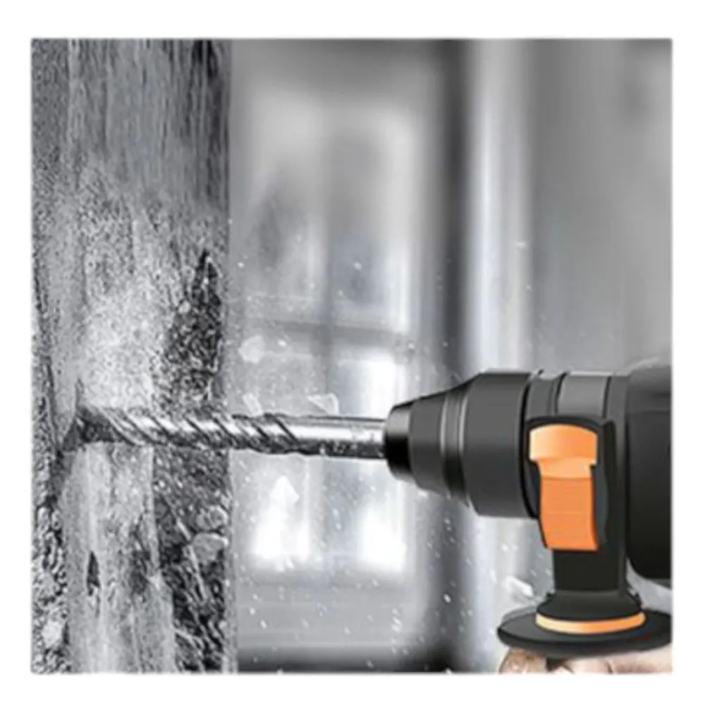 Broca para martillo eléctrico doble ranura recta de cuatro filos 260 × 200 × 12 mm Q&X