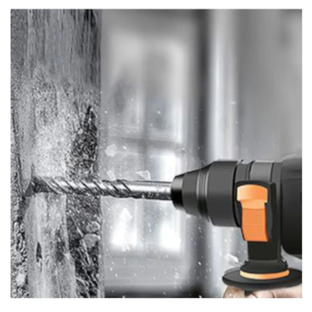 Broca para martillo eléctrico doble ranura en cruz de cuatro filos 110 × 50 × 6 mm Q&X
