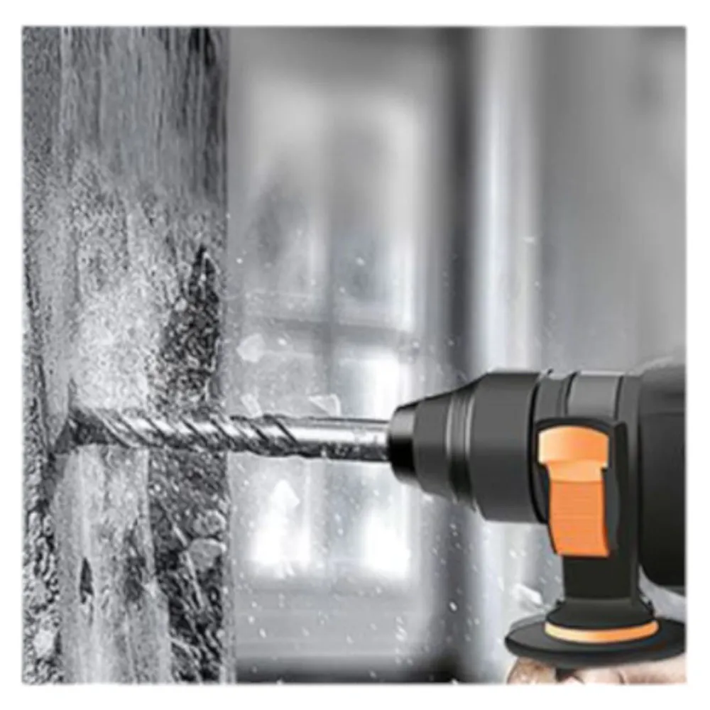 Broca para martillo eléctrico doble ranura recta de cuatro filos 110 × 50 × 8 mm Q&X