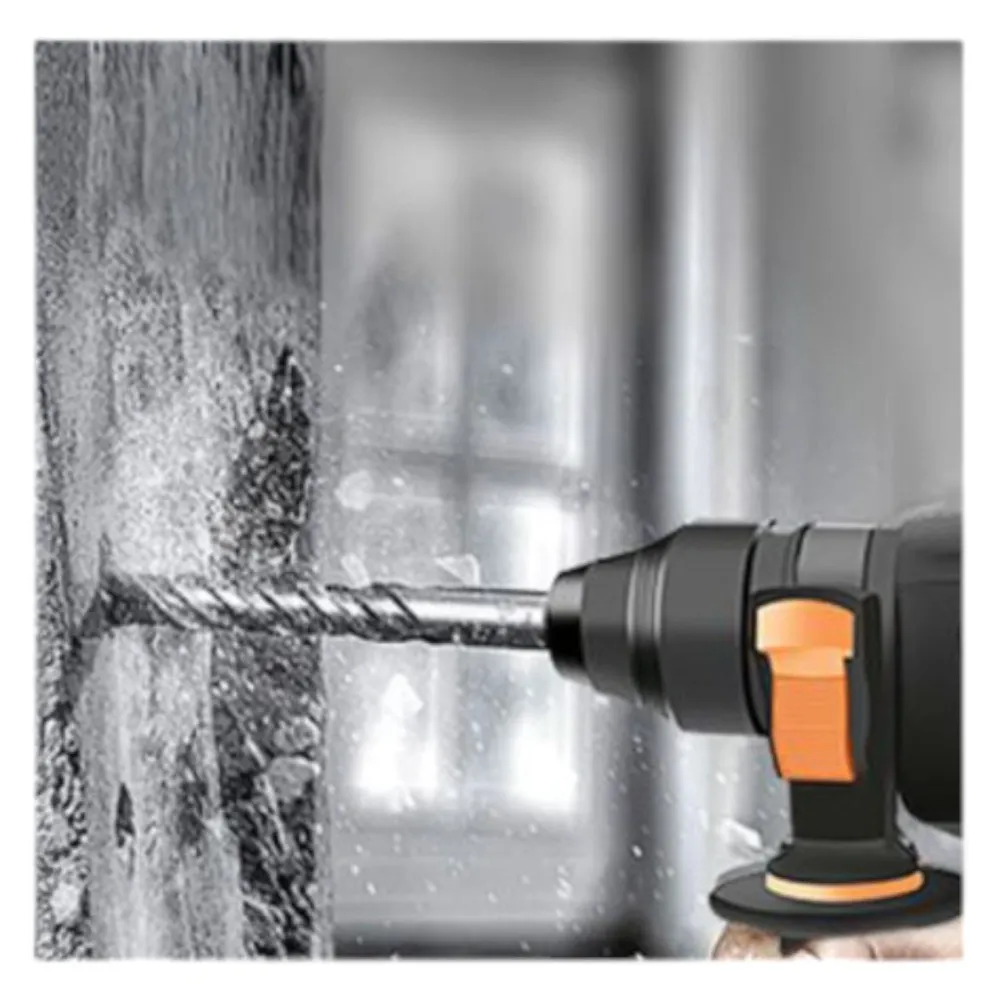 Broca para martillo eléctrico doble ranura recta de cuatro filos 210 × 150 × 10 mm Q&X