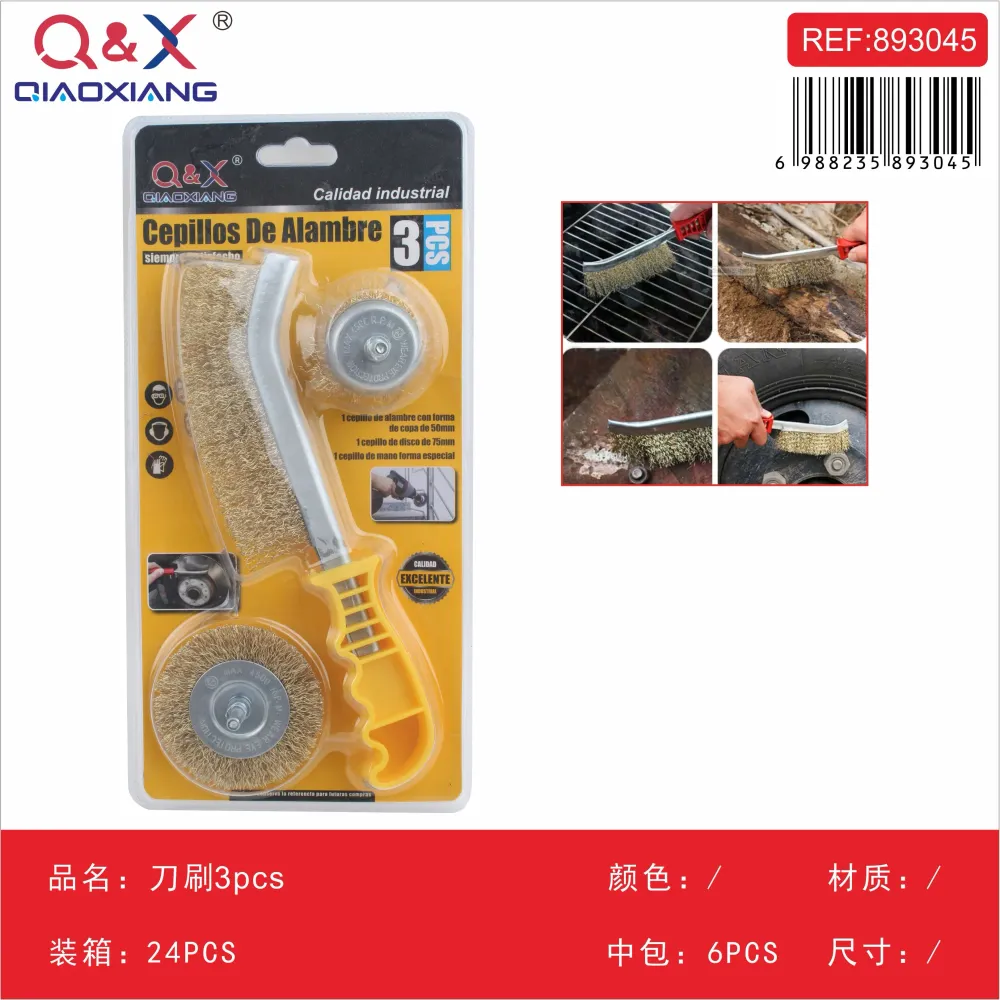 Cepillo tipo cuchilla 3 pcs Q&X