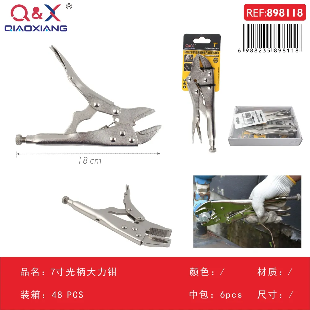Pinza de presión 7Pulgada mango liso Q&X