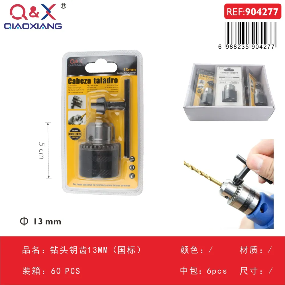 Portabrocas con llave dentada 13 mm (norma nacional) Q&X