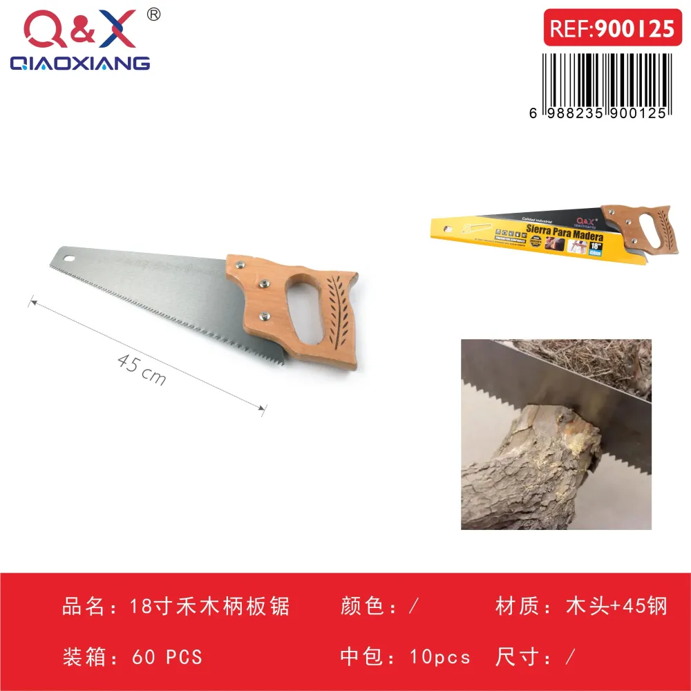 Serrucho de carpinterí mango de madera 18Pulgada Q&X