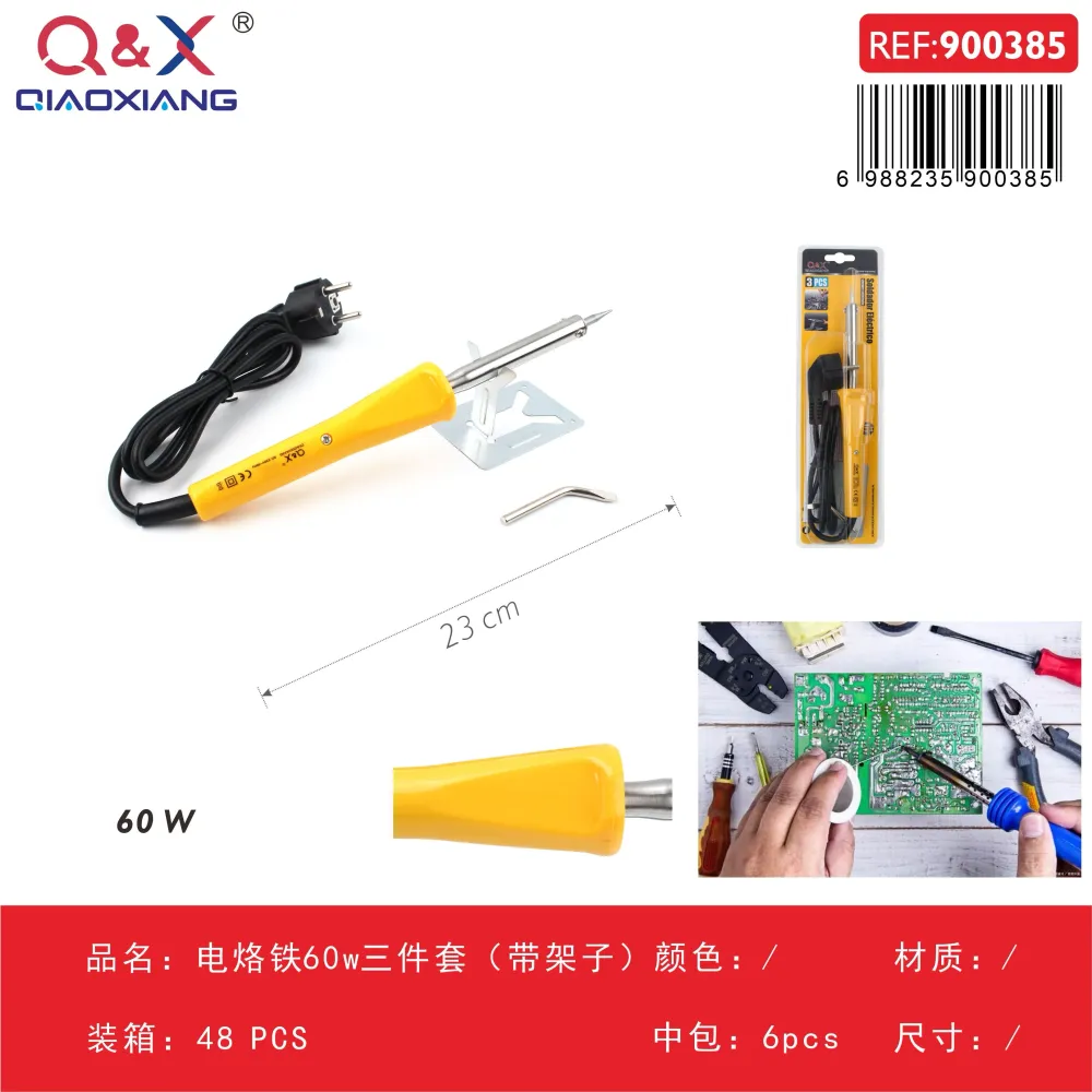 Set cautín eléctrico 60 W tres piezas con soporte Q&X