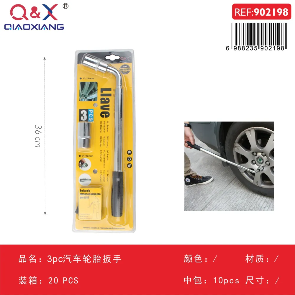 Set 3 pcs llave para ruedas de automóvil Q&X