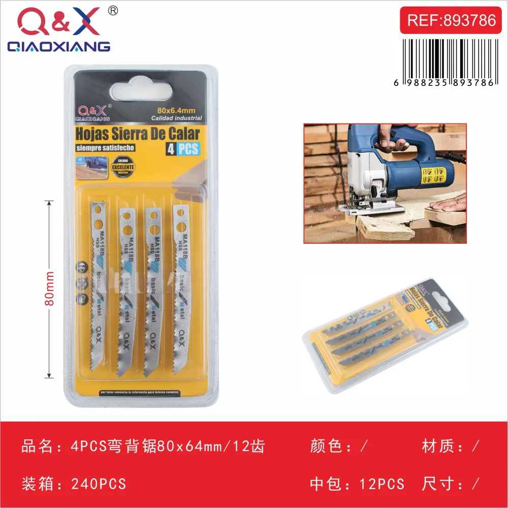 Sierra curva MA1188 4 pcs doble orificio Q&X