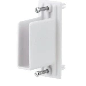 Soporte de pared/extremo de metal Rubbermaid de 16" de alto x 12" de ancho x 2,9" de largo, deslizable y de rápido ajuste...