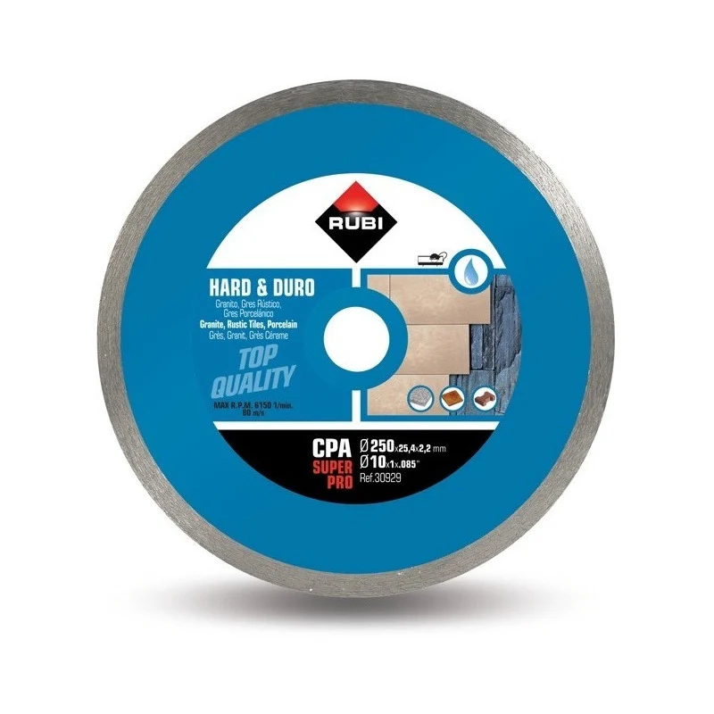 Disco Diamante Continuo Cpa Super Pro 250 mm Rubi 30929