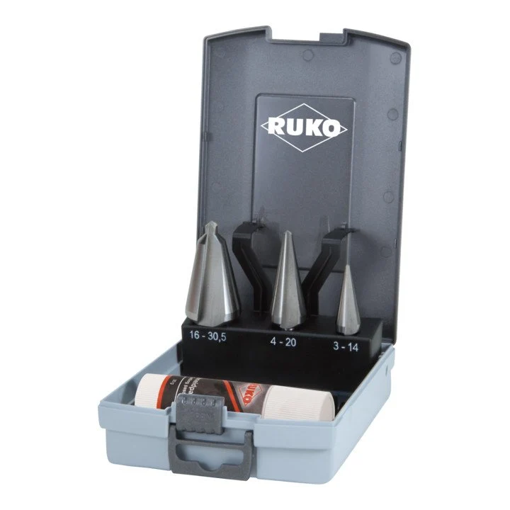 Juego de brocas RUKO para chapa 3-14 / 5-20 / 16-30,5 mm ( 4000601699 )