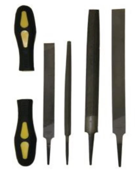SET DE LIMAS 6PCS (2 DE 6' Y 2 DE 8' + 2 MANGOS)
