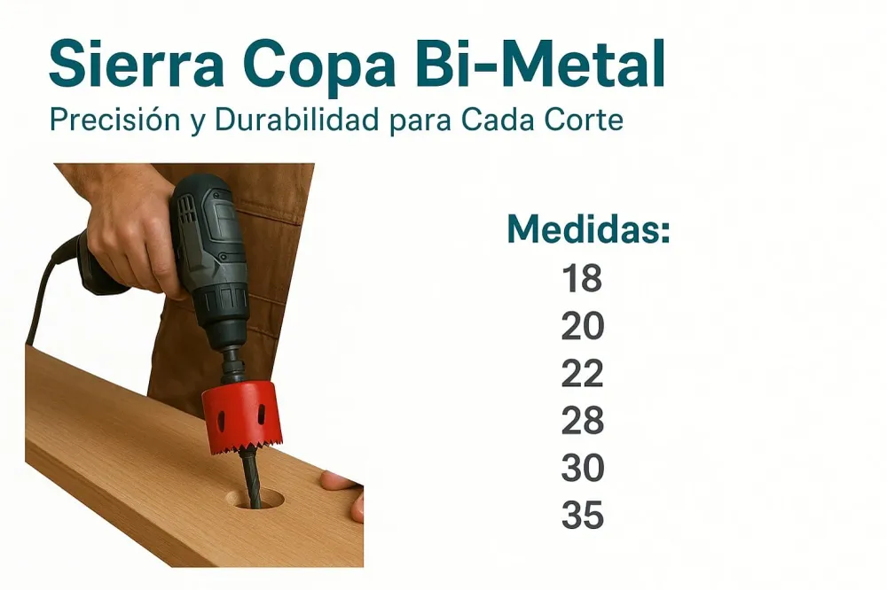 Sierra copa- Bi-metal alta velocidad 30mm
