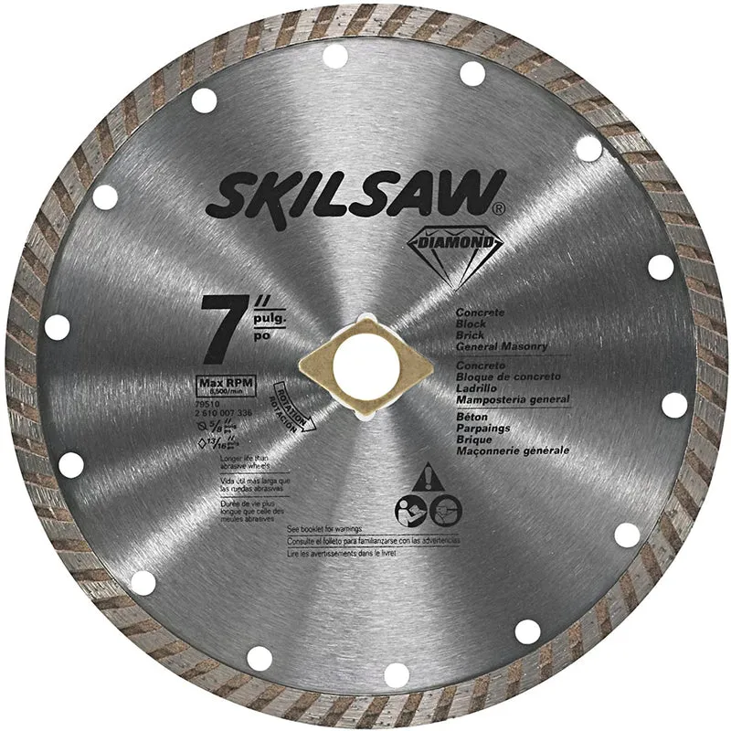 HOJA DE SIERRA DE DIAMANTE DE 7" DE ACERO INOXIDABLE SKIL