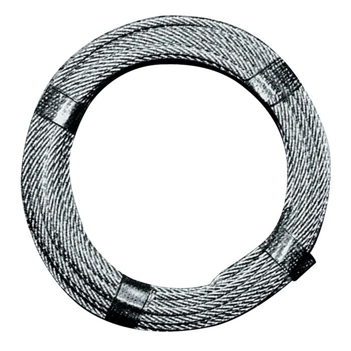Cable de acero ( 1000134115 ) Ø 5,0 - 6,0 mm longitud 10 m 6 x 12 + 1 FE acero, galvanizado plastificado Sonstige