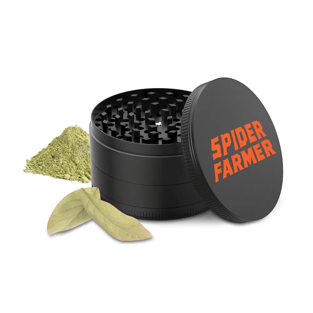 Spider Farmer | Grinder metálico 3 capas – Molinillo de hierbas y especias