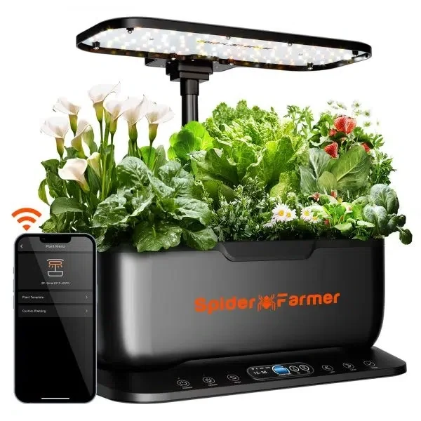 Spider Farmer | Hydroponics G12 - Jardín hidropónico inteligente 12 plantas