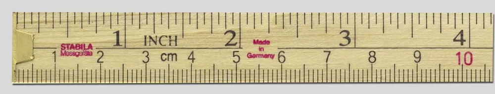 Stabila 182144 - Metro plegable de madera Stabila 607N-S10 en cm. y pulgadas