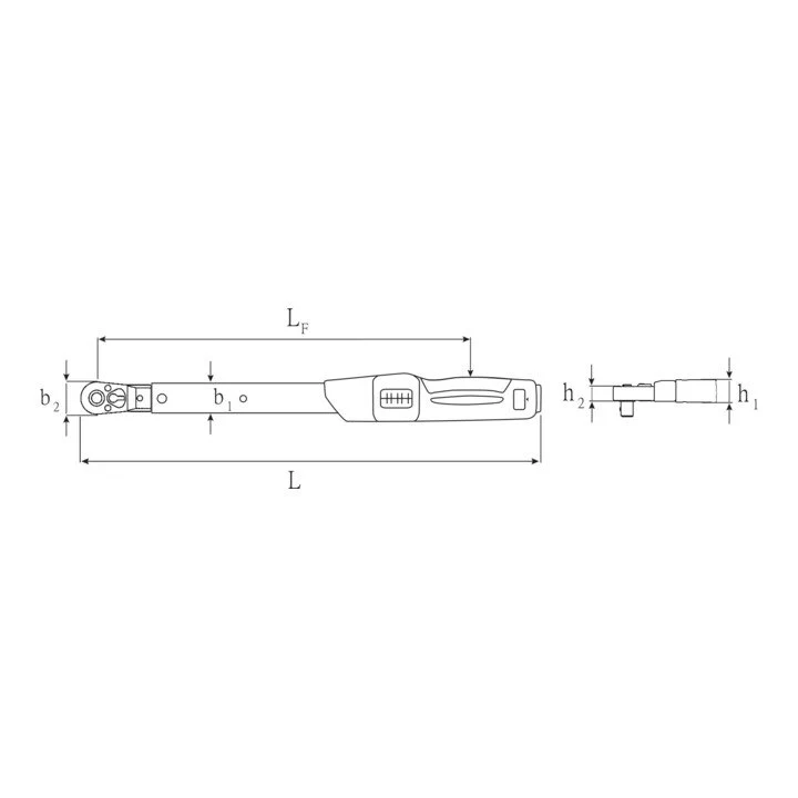 Llave dinamométrica STAHLWILLE 730NR/10QR FK 1/2 ″ 20 - 100 Nm ( 4000826536 )