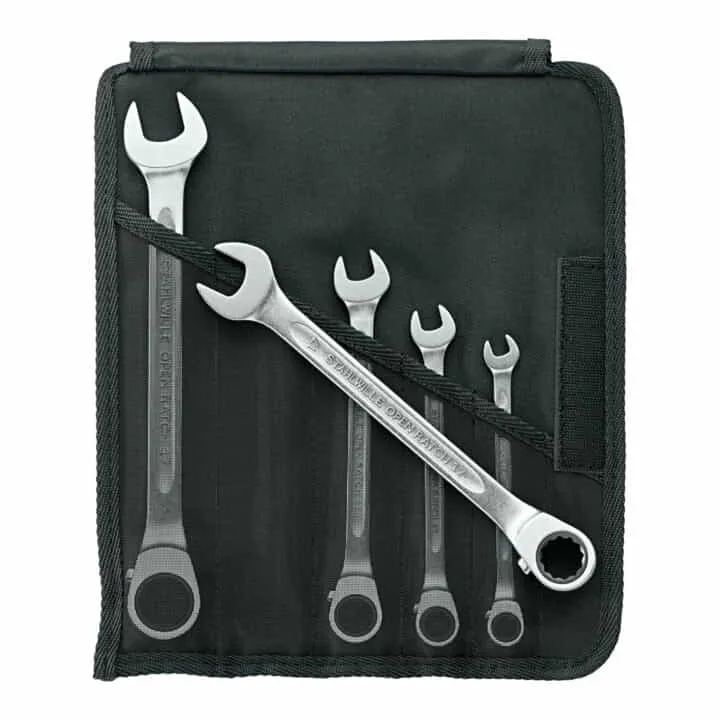 STAHLWILLE juego de llaves de carraca 17/5 5 piezas ancho de llave 8-19 mm ( 4000826075 )