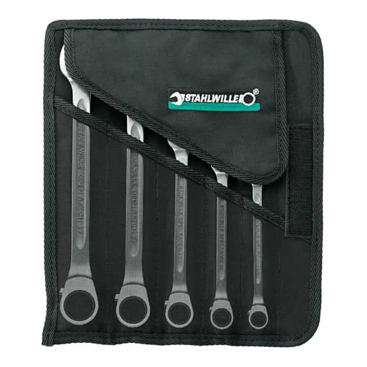 STAHLWILLE juego de llaves de carraca 17/5 5 piezas ancho de llave 8-19 mm ( 4000826075 )