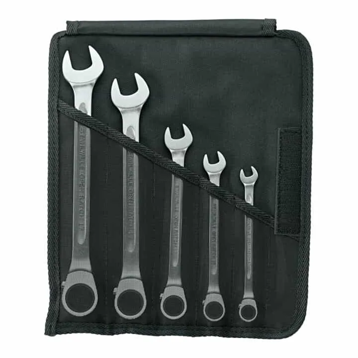STAHLWILLE juego de llaves de carraca 17/5 5 piezas ancho de llave 8-19 mm ( 4000826075 )