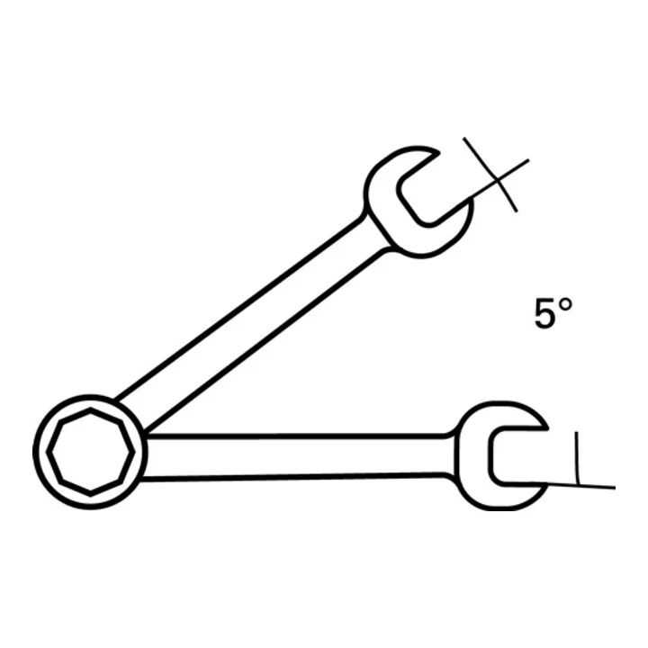 STAHLWILLE Llave combinada 17F Ancho de llave 17 mm Largo 229 mm ( 8000755560 )