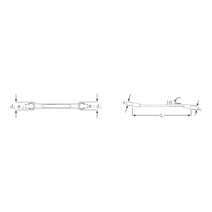 STAHLWILLE llave de doble anillo OPEN-RING 24 30 x 32 mm 300 mm ( 4000826116 )