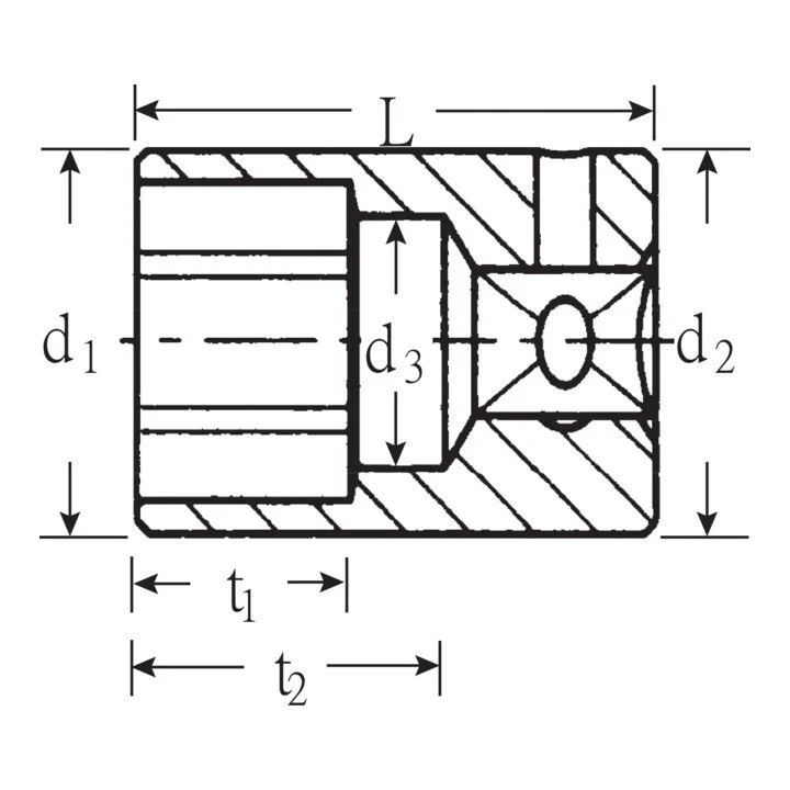 STAHLWILLE Llave de vaso 40 1/4 ″ hexagonal ( 4000826220 )