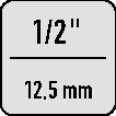 Toma Stahlwille 52 ( 4000826331 ) 1/2 ″ hexagonal longitud 38 mm