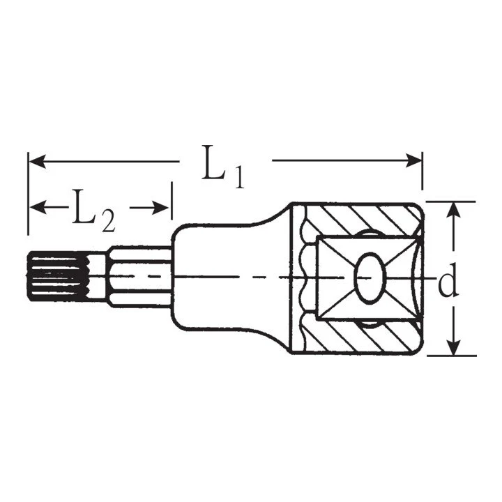 Toma STAHLWILLE 54 X 1/2 ″ multipunto interior ( 4000826419 )